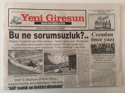 Yeni Giresun Gazetesi 17 Mayıs 2006 - Fındık İhracatı Geliri 2 Milyar Dolara Doğru Gidiyor GZ31183 - 1