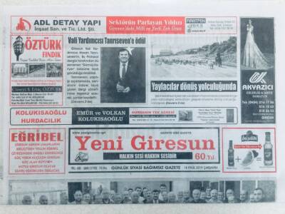 Yeni Giresun Gazetesi - 18 Eylül 2019 - Trafik Sorunun Çözümü İçin Somut Adımlar GZ46349 - 1