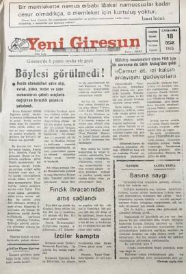 Yeni Giresun Gazetesi 18 Ocak 1995 Giresunda 8 Çalıntı Araba Ele Geçti GZ30361 - 1