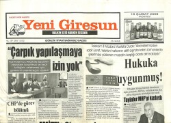 Yeni Giresun Gazetesi 18 Şubat 2008 - Çarpık Yapılaşmaya İzin Yok GZ101940 - 2