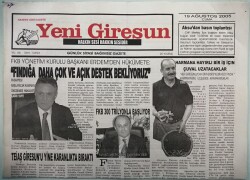 Yeni Giresun Gazetesi 19 Ağustos 2005 Şehit Üsteğmen Bahatın Ailesine Ziyaret -GZ44317 - 1