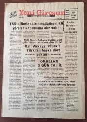 Yeni Giresun Gazetesi 19 Şubat 1992- Fındık İhracatı 114 Bin Tona Ulaştı GZ10230 - 1