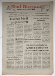 Yeni Giresun Gazetesi 21 Mayıs 1993 - Bu Yıl Yaş Çay Rekoltesi Yüksek GZ5542 - 2