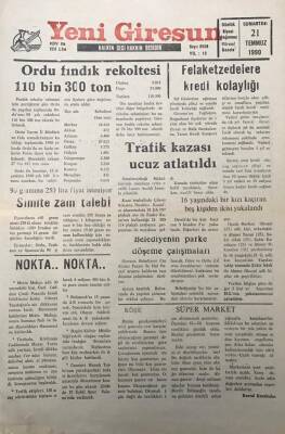 Yeni Giresun Gazetesi 21 Temmuz 1990 Derelide 16 Yaşındaki Bir Kızı Kaçıran 5 Kişiden İkisi Yakalandı GZ30154 - 1