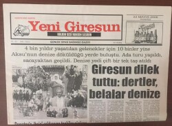 Yeni Giresun Gazetesi 22 Mayıs 2006 -Milletvekili Nurettin Canikli Giresununun Sorunu Kalmadı GZ6902 - 2
