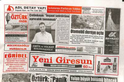Yeni Giresun Gazetesi 23 Eylül 2019 - Mustafa Çetinkaya İnşaat Sektörüne Ayrıcalık Tanınmalı GZ109462 - 1