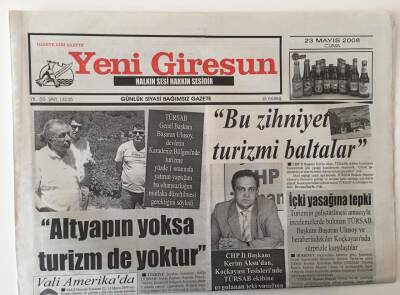 Yeni Giresun Gazetesi 23 Mayıs 2008 - Altyapın Yoksa Turizm de Yoktur GZ28773 - 1