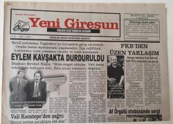 Yeni Giresun Gazetesi - 24 Eylül 2005 - FKBden Üzen Yaklaşım GZ43679 - 1