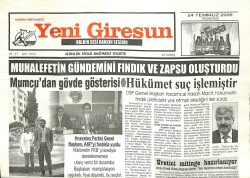Yeni Giresun Gazetesi 24 Temmuz 2006 - Mumcudan Gövde Gösterisi GZ101915 - 2