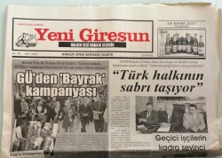 Yeni Giresun Gazetesi 25 Ekim 2007 Terör Öfkesi Dinmiyor -GZ44457 - 2
