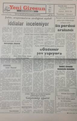 Yeni Giresun Gazetesi 25 Mart 1997 Mesut Gülerden Kanser Hakkında Uyarı GZ26014 - 1