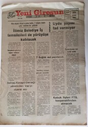 Yeni Giresun Gazetesi - 25 Ocak 1992 - İlimiz Belediye İş Temsilcileri de Yürüyüşe Katılacak - GZ43879 - 1