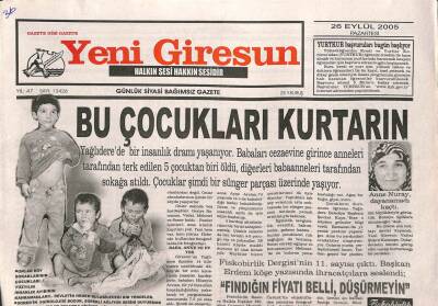 Yeni Giresun Gazetesi 26 Eylül 2005 - Giresun Üniversitesi Kriterlere Uyan İllerin İkinci Sırasında GZ109442 - 1