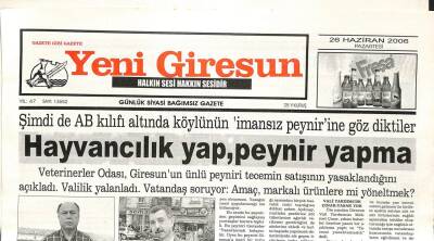 Yeni Giresun Gazetesi 26 Haziran 2006 - Mehmet Zengin Giresunsporda GZ108557 - 1