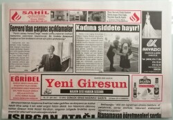 Yeni Giresun Gazetesi 26 Kasım 2016 Genç Öğretmenlere Yemin Emeklilere Şeref Belgesi -GZ44273 - 1
