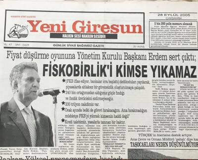 Yeni Giresun Gazetesi 28 Eylül 2005 Başkan Yüksel Propagandaya Başladı GZ30201 - 1