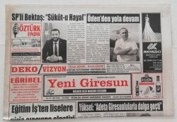 Yeni Giresun Gazetesi - 28 Mart 2018 - Yüksel Adeta Giresunlularla Dalga Geçti. - GZ45982 - 2