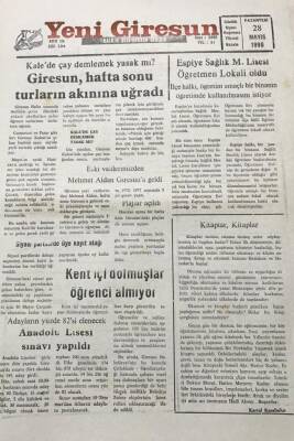 Yeni Giresun Gazetesi 28 Mayıs 1990 Kent İçi Dolmuşlar Öğrenci Almıyor GZ30253 - 1