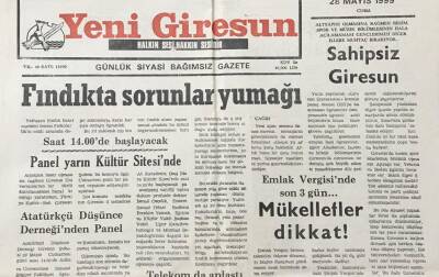 Yeni Giresun Gazetesi 28 Mayıs 1999 Sahipsiz Giresun GZ30301 - 1