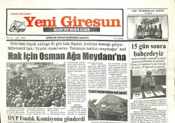 Yeni Giresun Gazetesi 28 Temmuz 2006 - Baykal Üreticiye Desteğe Geliyor GZ101911 - 1