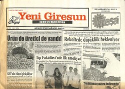 Yeni Giresun Gazetesi 29 Ağustos 2013 - Araplar Karadenize Yerleşiyor GZ101831 - 1