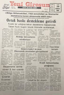 Yeni Giresun Gazetesi 29 Temmuz 1994Giresunspor Başkanı DenizMaddi Sıkıntımız Sürüyor GZ30060 - 1
