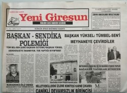 Yeni Giresun Gazetesi 3 Ağustos 2005 Milletvekillerini İzleme Komitesi Karne Çıkardı - GZ44962 - 2