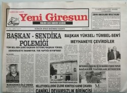 Yeni Giresun Gazetesi 3 Ağustos 2005 Milletvekillerini İzleme Komitesi Karne Çıkardı - GZ44962 - 1