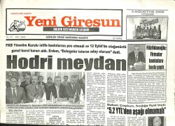 Yeni Giresun Gazetesi 3 Ağustos 2006 - FKB Yönetim Kurulu Hodri Meydan Dedi GZ101906 - 1