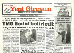 Yeni Giresun Gazetesi 3 Ekim 2006 - FKBde Ağca Dönemi Resmen Başladı GZ101873 - 1