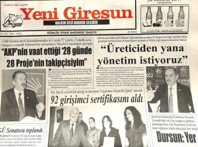 Yeni Giresun Gazetesi 30 Aralık 2011 - Giresunlular Demiryolunda Buluştu GZ108906 - 1