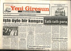 Yeni Giresun Gazetesi 30 Kasım 2006 - Savcılık Milli Eğitim El Ele GZ101816 - 1