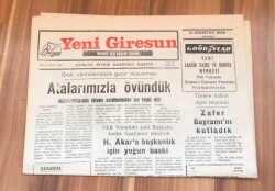 Yeni Giresun Gazetesi 31 Ağustos 1998 - Atalarımızla Övündük GZ1766 - 1