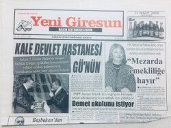 Yeni Giresun Gazetesi - 31 Mart 2008 - Mezarda Emekliliğe Hayır GZ46491 - 2