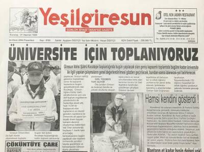Yeni Giresun Gazetesi 4 Ekim 2004 Mantarın Et Kadar Besin Değeri Yok GZ30653 - 1