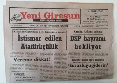 Yeni Giresun Gazetesi 4 Ocak 2000 - Vereme Dikkat ... GZ28760 - 1