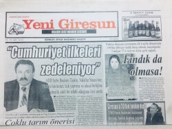 Yeni Giresun Gazetesi - 5 Mart 2008 - ADD,Cumhuriyet İlkeleri Zedeleniyor GZ46498 - 1