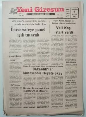 Yeni Giresun Gazetesi 5 Mayıs 1993 Doktora Yeni Bir Yardımcı Bulundu -GZ33301 - 1
