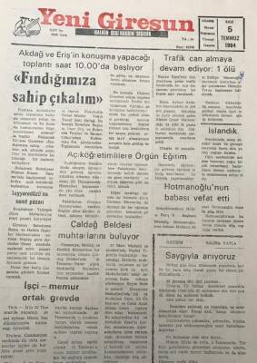 Yeni Giresun Gazetesi 5 Temmuz 1994İstanbulun Nüfusu 4 Yıl Sonra 10 Milyonu Aşacak GZ30063 - 1