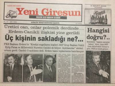 Yeni Giresun Gazetesi 6 Mart 2006 - Japon Satho Akıl Verdi GZ35435 - 1