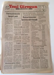 Yeni Giresun Gazetesi 7 Aralık 1993 - Müzik Severler Dikkat GZ10984 - 1