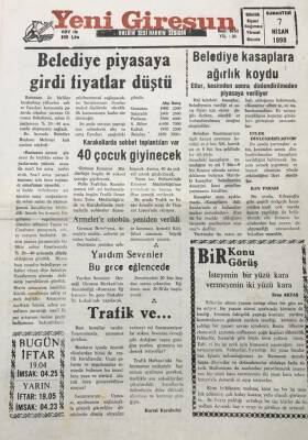 Yeni Giresun Gazetesi 7 Nisan 1990 Karakollarda Sohbet Toplantıları GZ30256 - 1