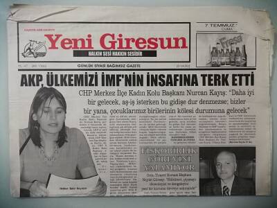 Yeni Giresun Gazetesi 7 Temmuz 2006 Fiskobirlik Görevini Yapamıyor -GZ14717 - 1