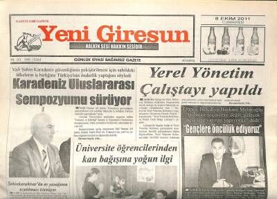 Yeni Giresun Gazetesi 8 Ekim 2011 - Yerel Yönetim Çalıştayı Yapıldı GZ108902 - 1