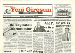 Yeni Giresun Gazetesi 9 Temmuz 2007 - MHP AKP Götürüyor GZ101769 - 1