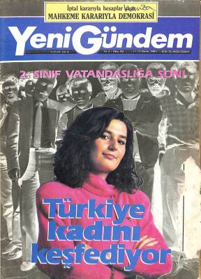Yeni Gündem Dergisi 11 - 17 Ekim 1987 Sayı 84 - Marilyn Monroenun Hayatı TV-2de DRG756 - 1