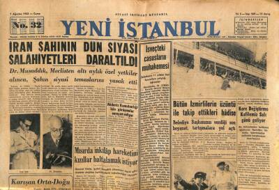 Yeni İstanbul Gazetesi 1 Ağustos 1952 - Mısırda İnkılap Hareketini Kızıllar Baltalamak İstiyor GZ102971 - 1