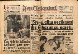Yeni İstanbul Gazetesi 1 Ağustos 1962 - Cezayirde Bin Bellacılar Başbakan Yardımcısı Budiyafı Kaçırdılar GZ66284 - 1