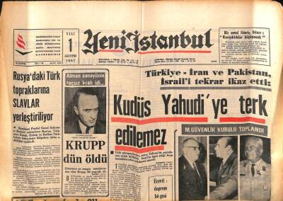 Yeni İstanbul Gazetesi 1 Ağustos 1967 - Krupp Dün Öldü, Cerrahpaşa Tıp Fakültesi Kuruluyor, Ajda Pekkan Yabancı Şarkıları Uyduruyor GZ84232 - 1