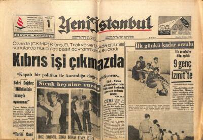 Yeni İstanbul Gazetesi 1 Ağustos1966 - Ereğli Demir Çelik Tesisleri Sanayimizin Can Damarı GZ57192 - 1